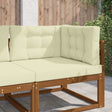 Vidaxl buiten bankkussen polyester crèmekleurig 80 x 80 cm