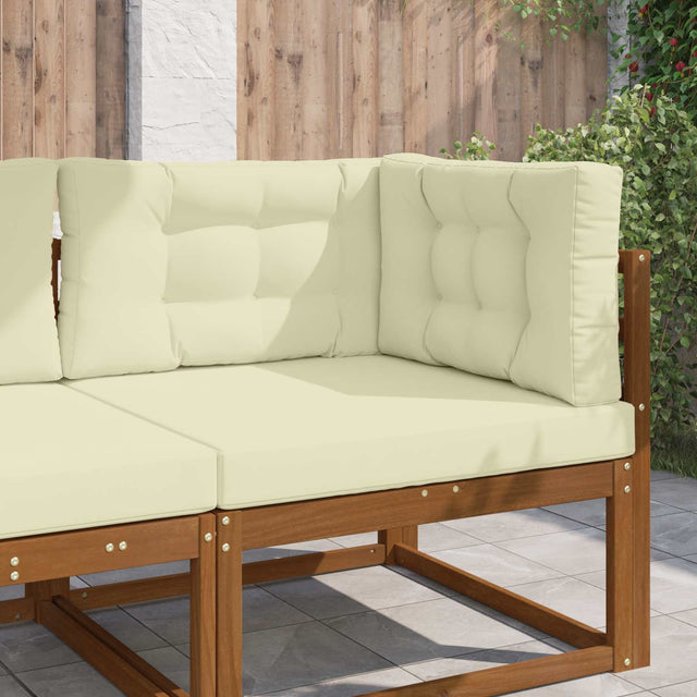 Vidaxl buiten bankkussen polyester crèmekleurig 80 x 80 cm