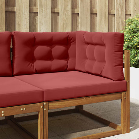 Vidaxl buiten bankkussen polyester wijnrood 80 x 80 cm