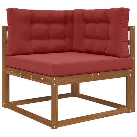 Vidaxl buiten bankkussen polyester wijnrood 80 x 80 cm
