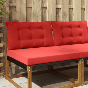 Vidaxl buiten bankkussen polyester rood 80 x 68,5 cm