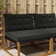 Vidaxl buiten bankkussen polyester zwart 80 x 68,5 cm