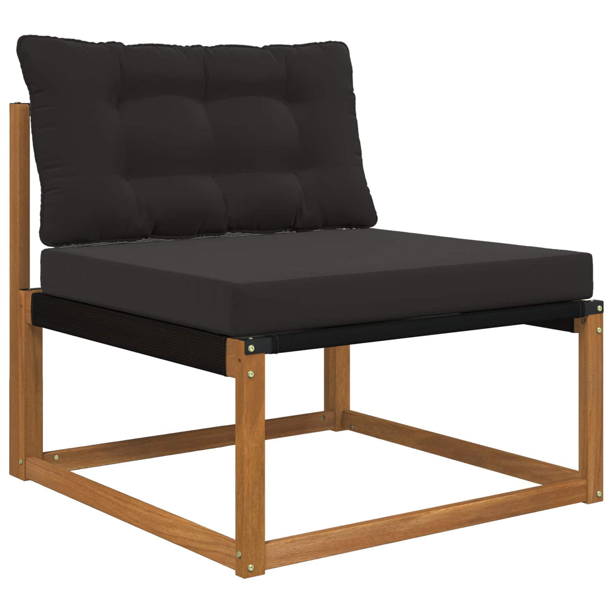Vidaxl buiten bankkussen polyester zwart 80 x 68,5 cm