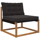 Vidaxl buiten bankkussen polyester zwart 80 x 68,5 cm
