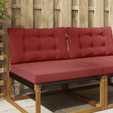 Vidaxl buiten bankkussen polyester wijnrood 80 x 68,5 cm