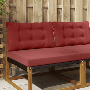 Vidaxl buiten bankkussen polyester wijnrood 80 x 68,5 cm
