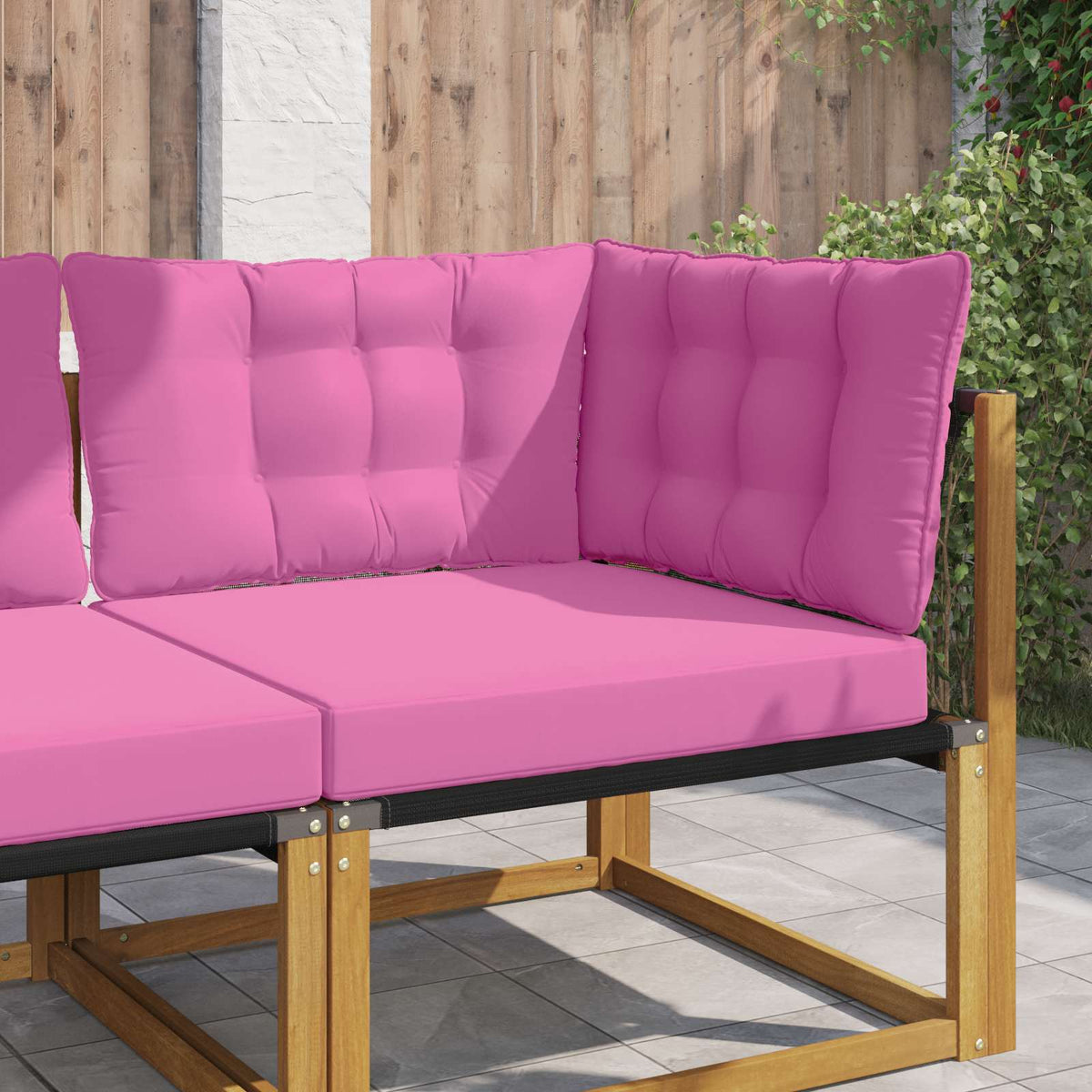 Vidaxl buiten bankkussen polyester roze 68,5 x 68,5 cm