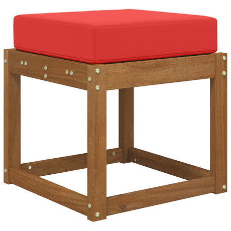 Vidaxl buiten zitkussen 100% polyester rood 40 x 40 x 8 cm