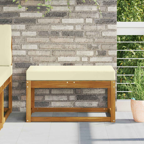 Vidaxl buiten zitkussen 100% polyester crèmekleurig 80 x 40 x 8 cm