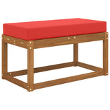 Vidaxl buiten zitkussen 100% polyester rood 80 x 40 x 8 cm