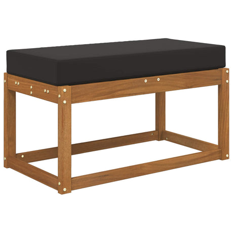 Vidaxl buiten zitkussen 100% polyester zwart 80 x 40 x 8 cm