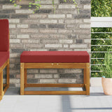 Vidaxl buiten zitkussen 100% polyester wijnrood 80 x 40 x 8 cm