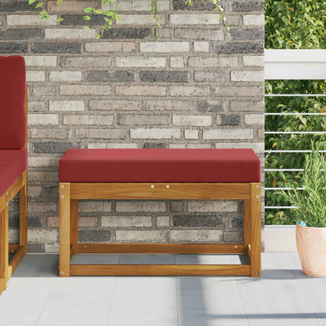 Vidaxl buiten zitkussen 100% polyester wijnrood 80 x 40 x 8 cm