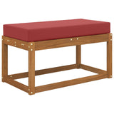Vidaxl buiten zitkussen 100% polyester wijnrood 80 x 40 x 8 cm