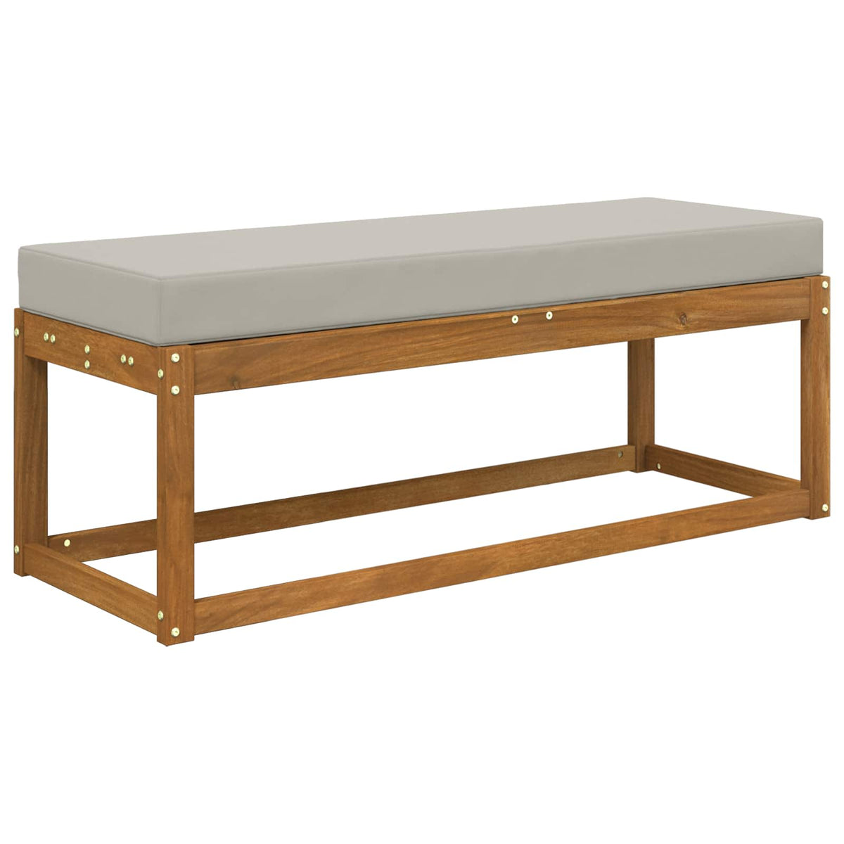 Vidaxl buiten zitkussen 100% polyester grijs 111,5 x 40 x 8 cm