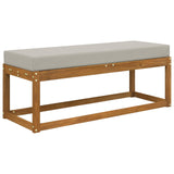Vidaxl buiten zitkussen 100% polyester grijs 111,5 x 40 x 8 cm