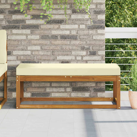 Vidaxl buiten zitkussen 100% polyester crèmekleurig 115 x 40 x 8 cm