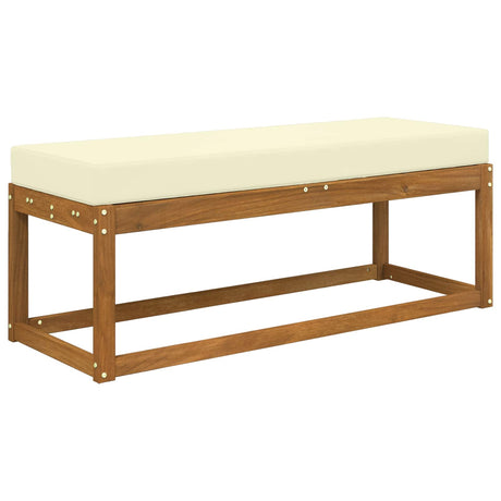 Vidaxl buiten zitkussen 100% polyester crèmekleurig 115 x 40 x 8 cm