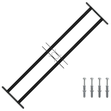 Vidaxl raam beveiligingsgrill 115 x 30 cm gegalvaniseerd staal