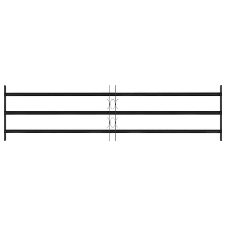 Vidaxl raam beveiligingsgrill 174 x 45 cm gegalvaniseerd staal