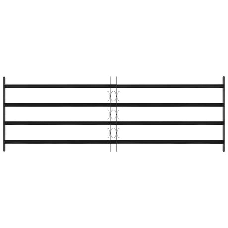 Vidaxl raam beveiligingsgrill 175 x 60 cm gegalvaniseerd staal