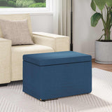 Vidaxl kruk blauw 61 x 41 x 40 cm stof en geëngineerd hout