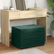 Vidaxl kruk donkergroen 61 x 41 x 40 cm velvet en gefabriceerd hout