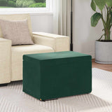 Vidaxl kruk donkergroen 61 x 41 x 40 cm velvet en gefabriceerd hout