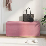 Vidaxl kruk roze 101 x 41 x 40 cm velvet en gefabriceerd hout