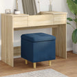 Vidaxl ottoman met opbergruimte blauw 40 x 40 x 45 cm stof