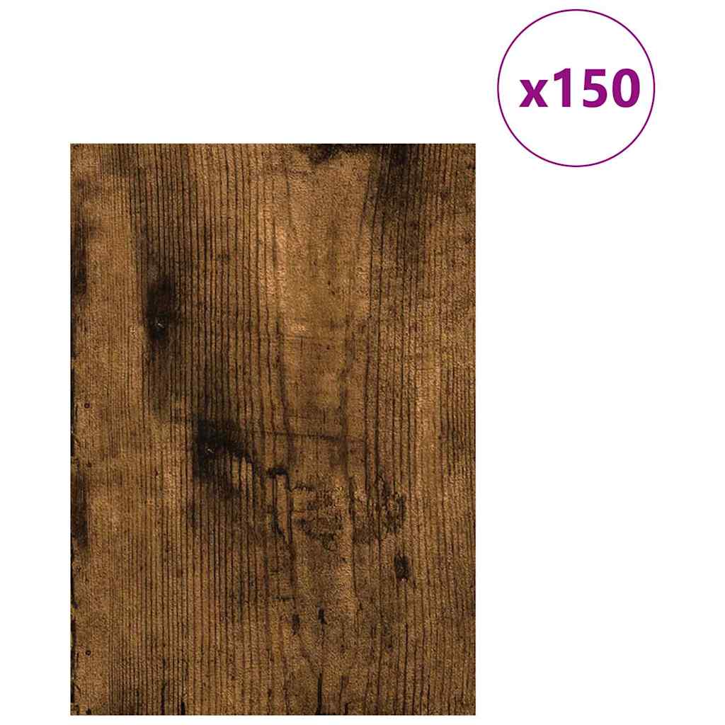 Vidaxl decorpanelen 150 st gerookt eiken 21 x 30 x 0,27 cm