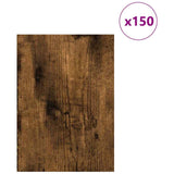 Vidaxl decorpanelen 150 st gerookt eiken 21 x 30 x 0,27 cm