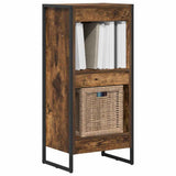 Vidaxl boekenkast 40 x 30 x 86,5 cm bewerkt hout rook eik