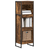 Vidaxl boekenkast 40 x 30 x 121 cm bewerkt hout rook eik