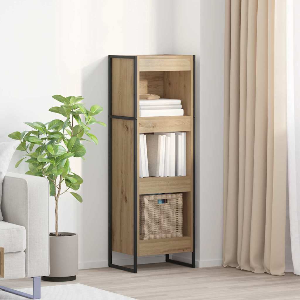Vidaxl boekenkast 40 x 30 x 121 cm bewerkt hout ambachtelijk eiken