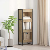 Vidaxl boekenkast 40 x 30 x 121 cm bewerkt hout ambachtelijk eiken