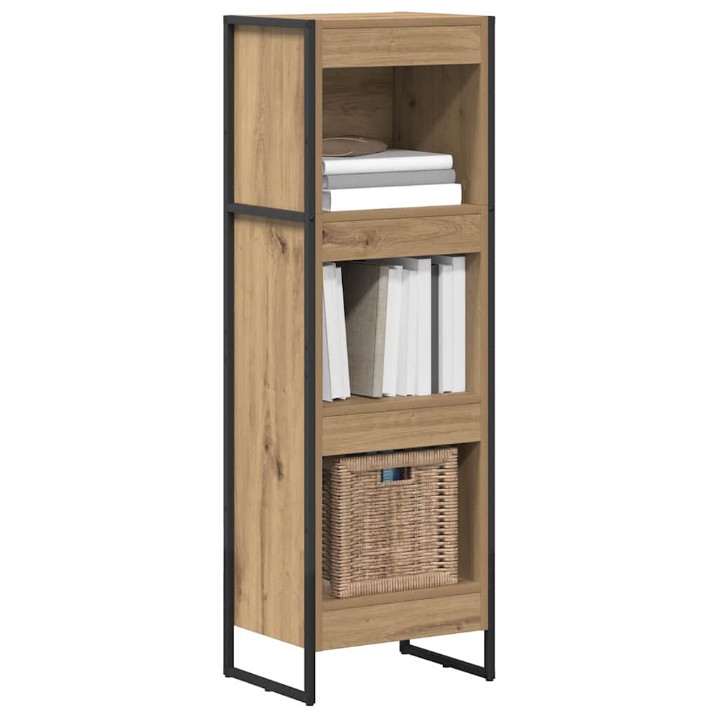 Vidaxl boekenkast 40 x 30 x 121 cm bewerkt hout ambachtelijk eiken