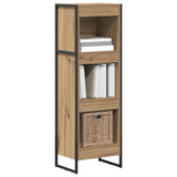 Vidaxl boekenkast 40 x 30 x 121 cm bewerkt hout ambachtelijk eiken