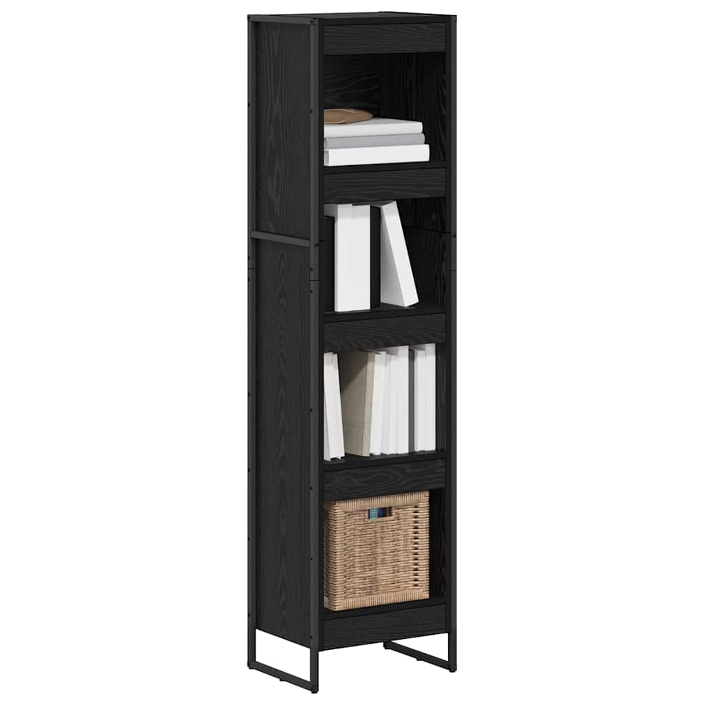 Vidaxl boekenkast 40 x 30 x 155 cm bewerkt hout zwart eiken