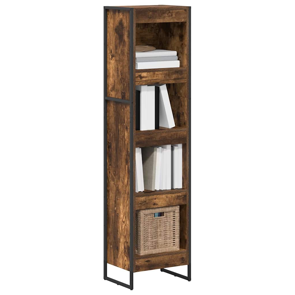 Vidaxl boekenkast 40 x 30 x 155 cm bewerkt hout rook eik