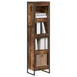 Vidaxl boekenkast 40 x 30 x 155 cm bewerkt hout rook eik