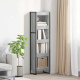 Vidaxl boekenkast 40 x 30 x 155 cm bewerkt hout grijs sonoma
