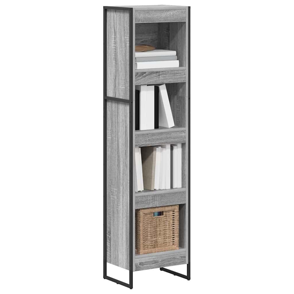 Vidaxl boekenkast 40 x 30 x 155 cm bewerkt hout grijs sonoma