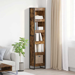 Vidaxl boekenkast 40 x 30 x 189,5 cm bewerkt hout rook eik