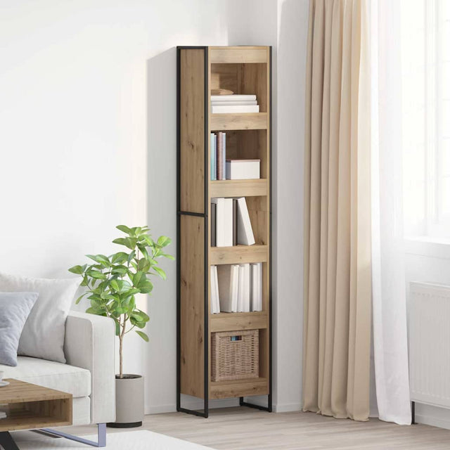Vidaxl boekenkast 40 x 30 x 189,5 cm bewerkt hout ambachtelijk eiken