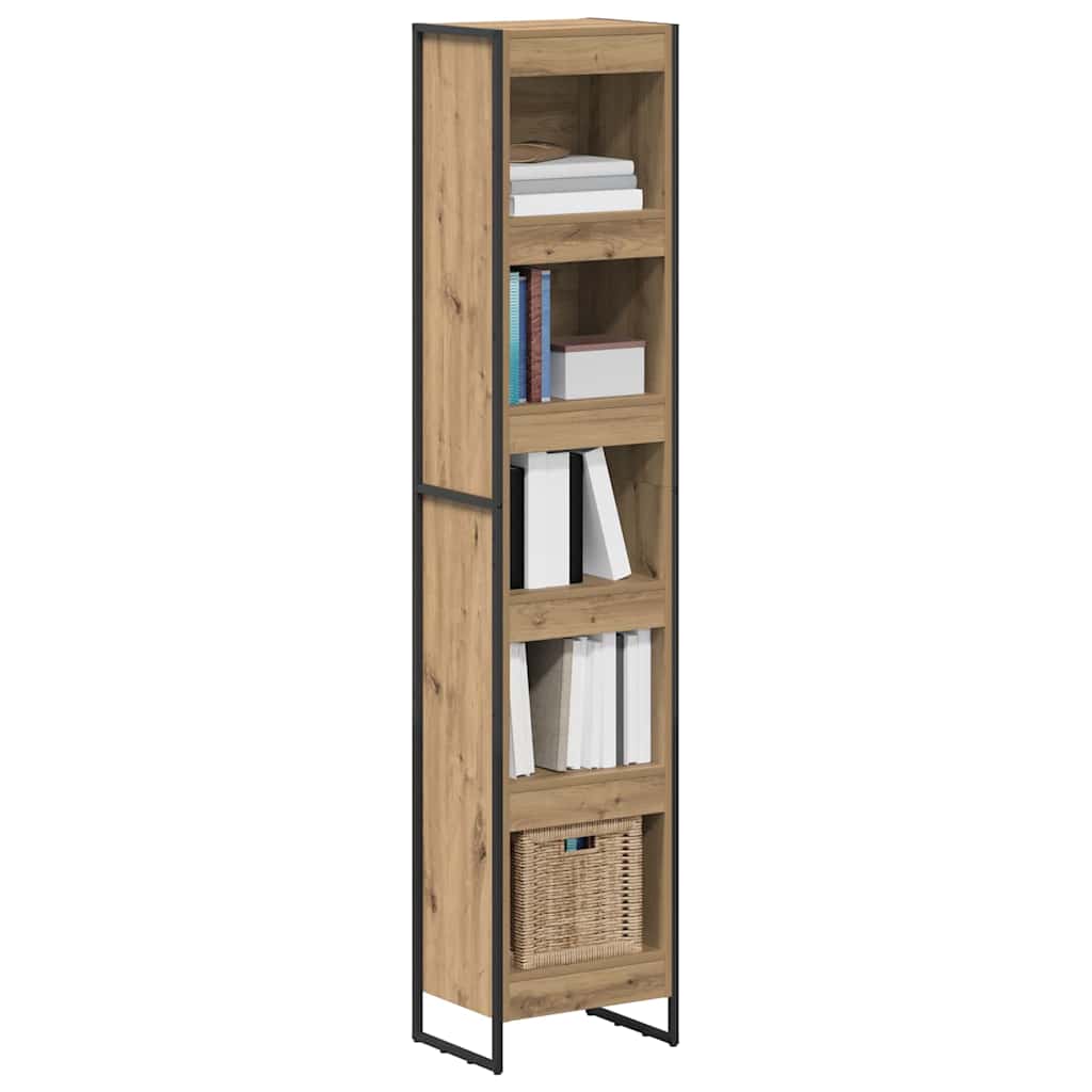 Vidaxl boekenkast 40 x 30 x 189,5 cm bewerkt hout ambachtelijk eiken