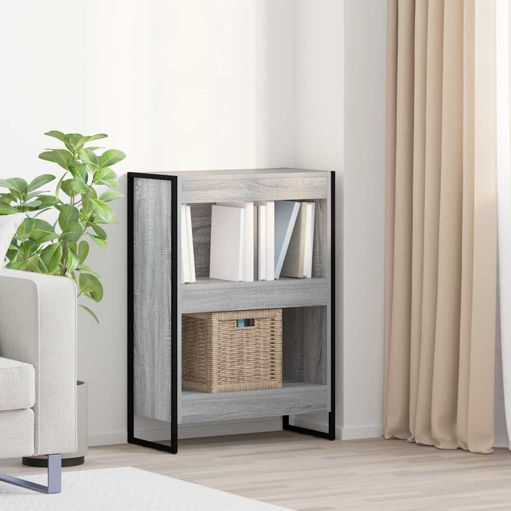Vidaxl boekenkast 60 x 30 x 86,5 cm bewerkt hout grijs sonoma