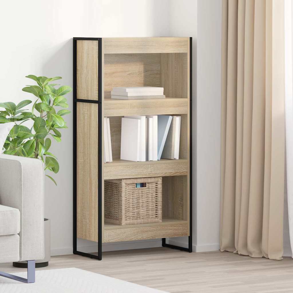 Vidaxl boekenkast 60 x 30 x 121 cm bewerkt hout sonoma