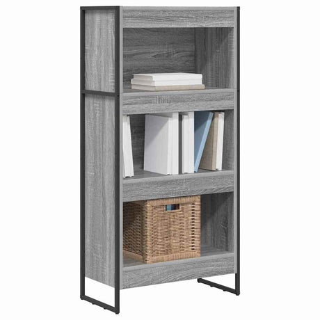 Vidaxl boekenkast 60 x 30 x 121 cm bewerkt hout grijs sonoma