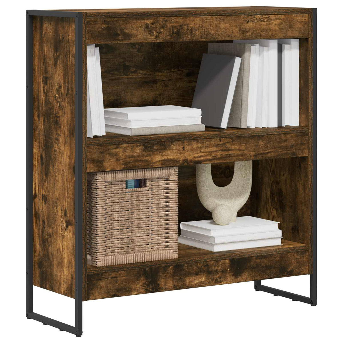 Vidaxl boekenkast 80 x 30 x 86,5 cm bewerkt hout rook eik
